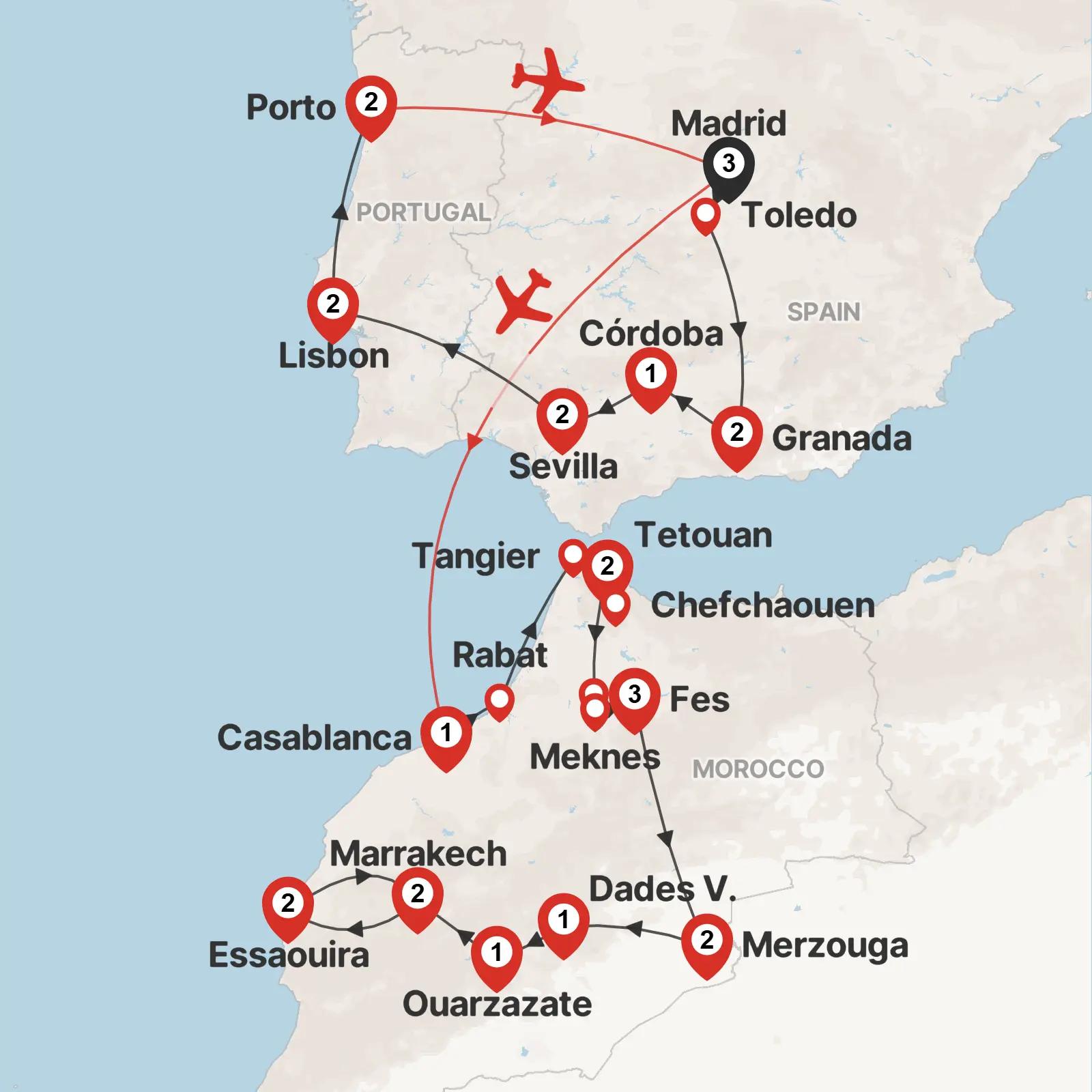 Ultimate Spain & Portugal & Morocco